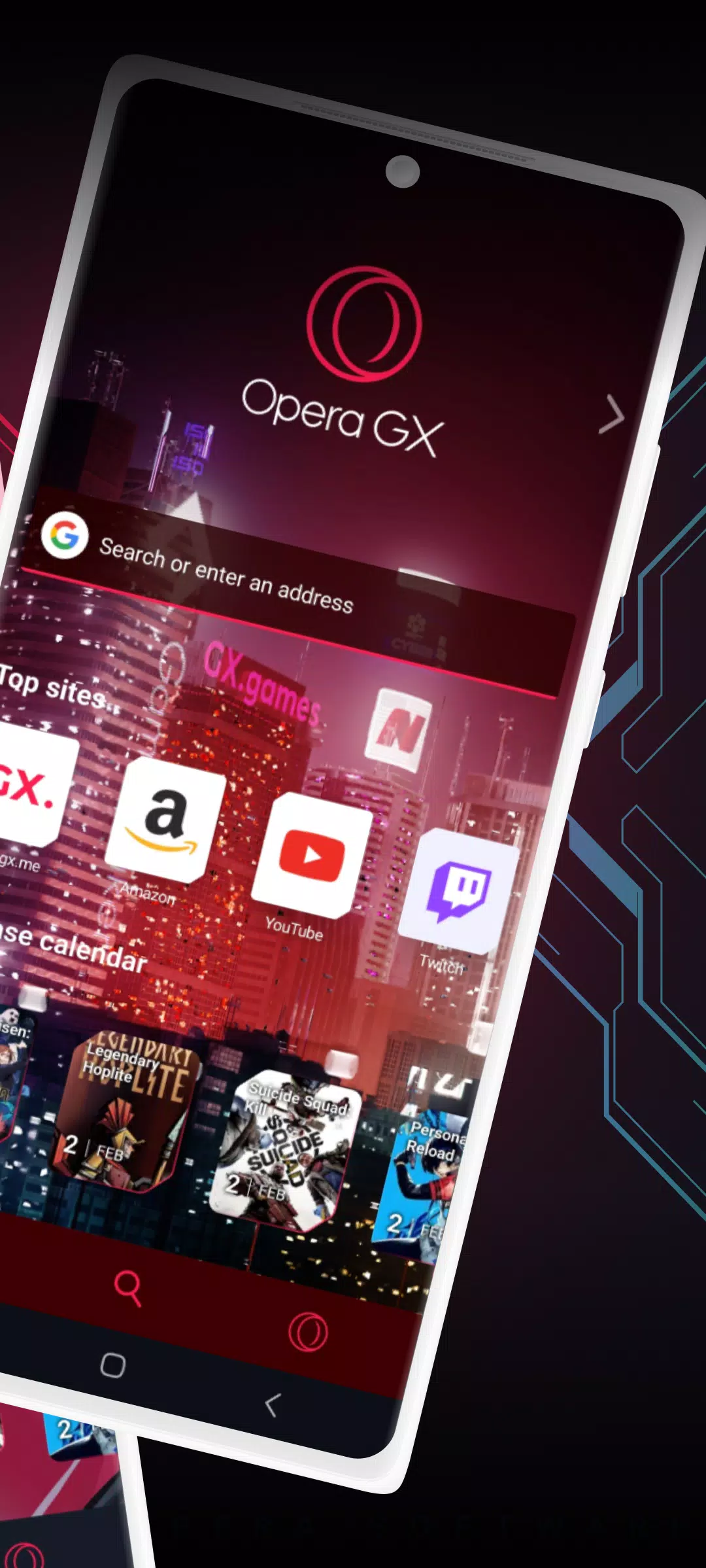 Opera GX: браузер для геймеров Скриншот 1