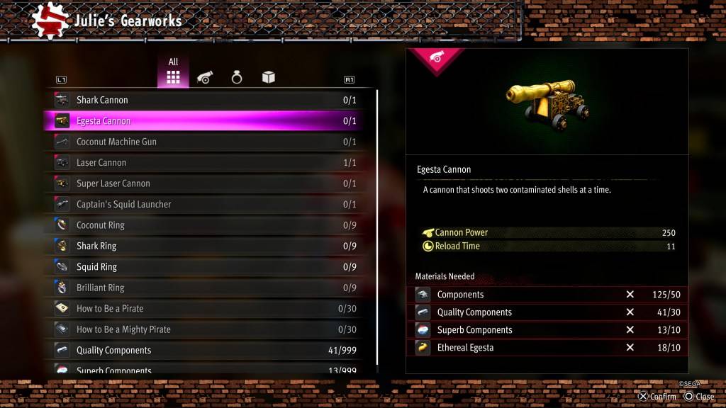 像龍一樣的Egesta大砲升級:夏威夷海盜Yakuza