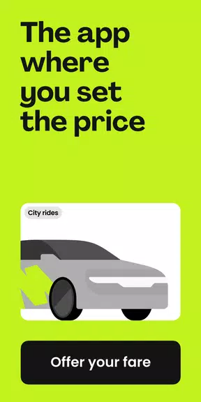 Schermata inDrive. Save on city rides 0