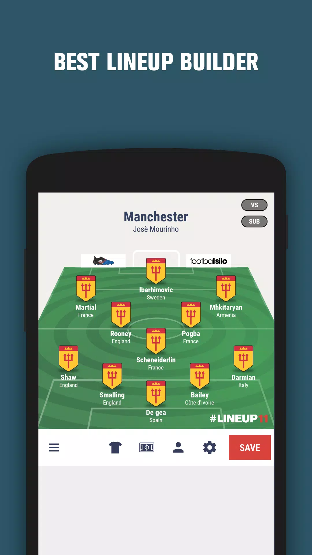 LINEUP11 Screenshot 1