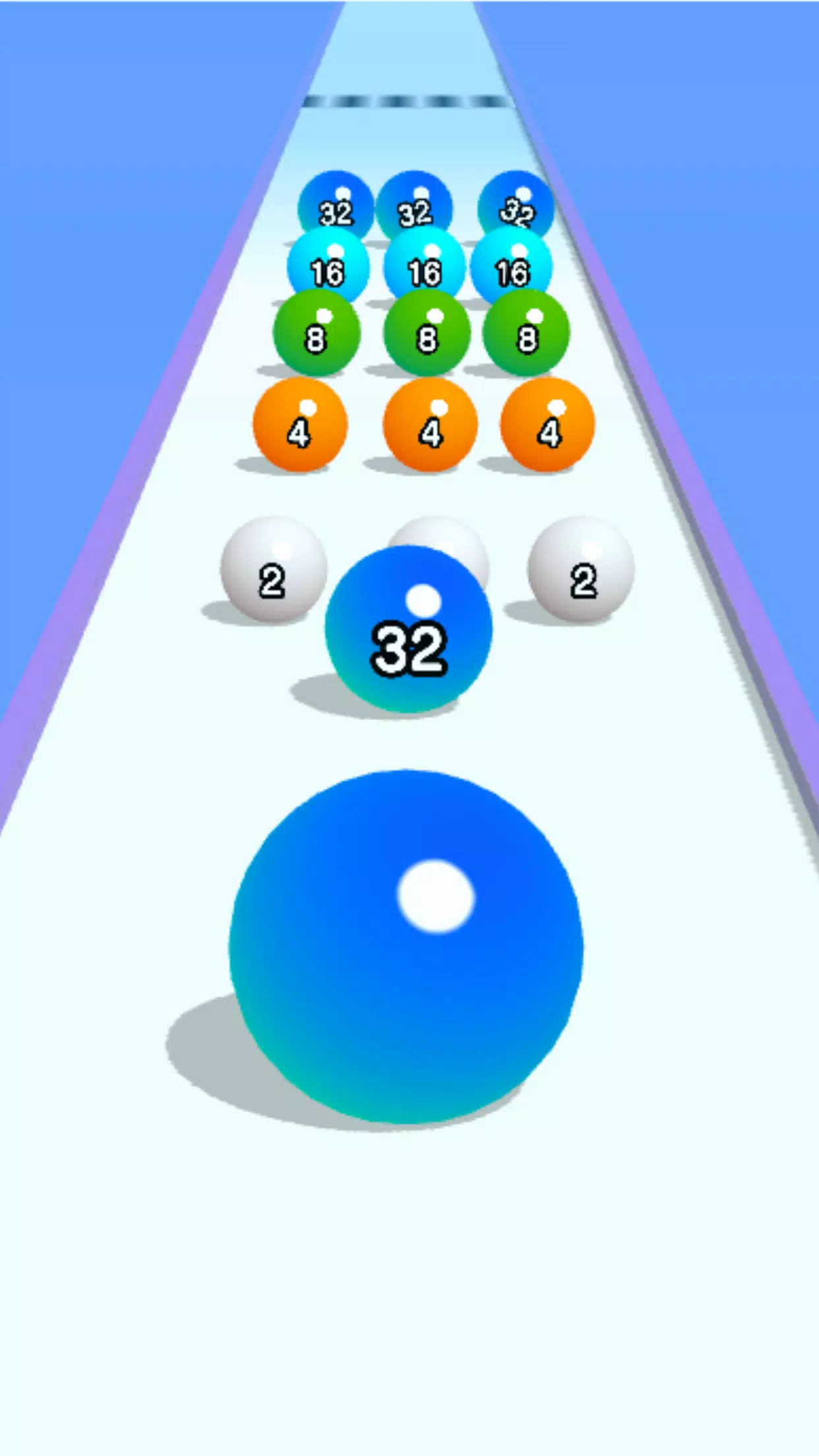 Ball Run 2048: merge number ဖန်သားပြင်ဓာတ်ပုံ 2