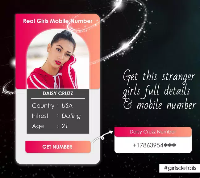 Girls Mobile Number (Girlfriend Calling Prank) ဖန်သားပြင်ဓာတ်ပုံ 3