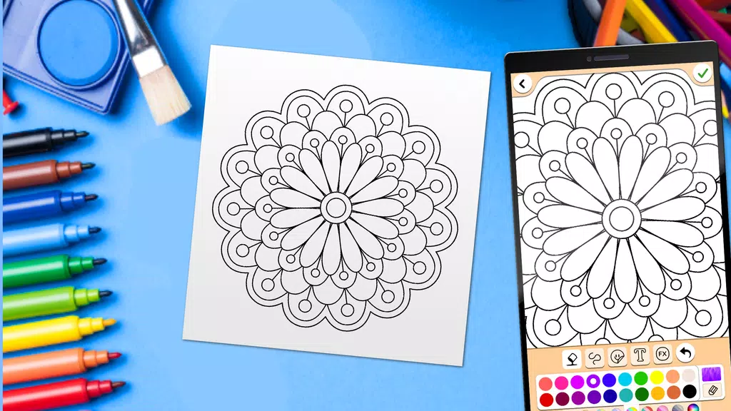 Mandala Coloring Pages ภาพหน้าจอ 2