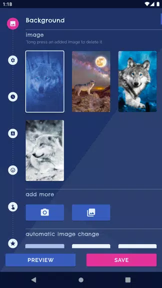 Night Wolf Live Wallpaper Zrzut ekranu 0