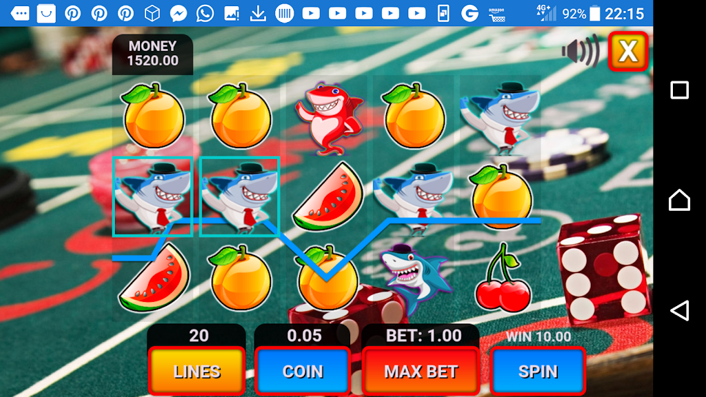 shark fruit casino slots machines Captura de pantalla 1
