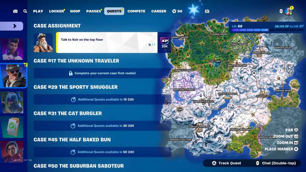 SGT. Winter's Location