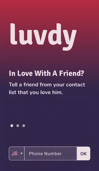 luvdy - Anonymous Dating Among Friends Zrzut ekranu 0