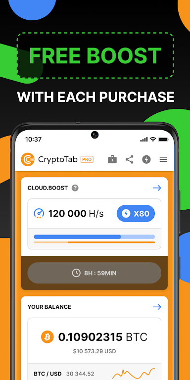 CryptoTab Browser Pro Level Capture d'écran 0