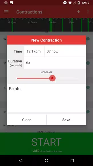 Contractions Timer for Labor Tangkapan skrin 2