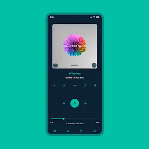 Aurora - Poweramp Skin স্ক্রিনশট 0