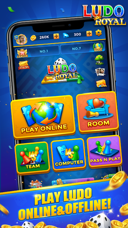 Ludo Royal - Happy Voice Chat ภาพหน้าจอ 1