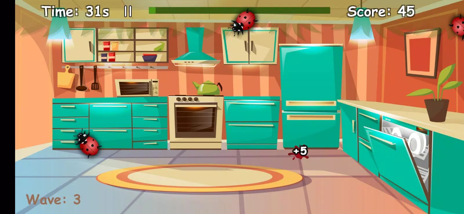 bug smash game スクリーンショット 1