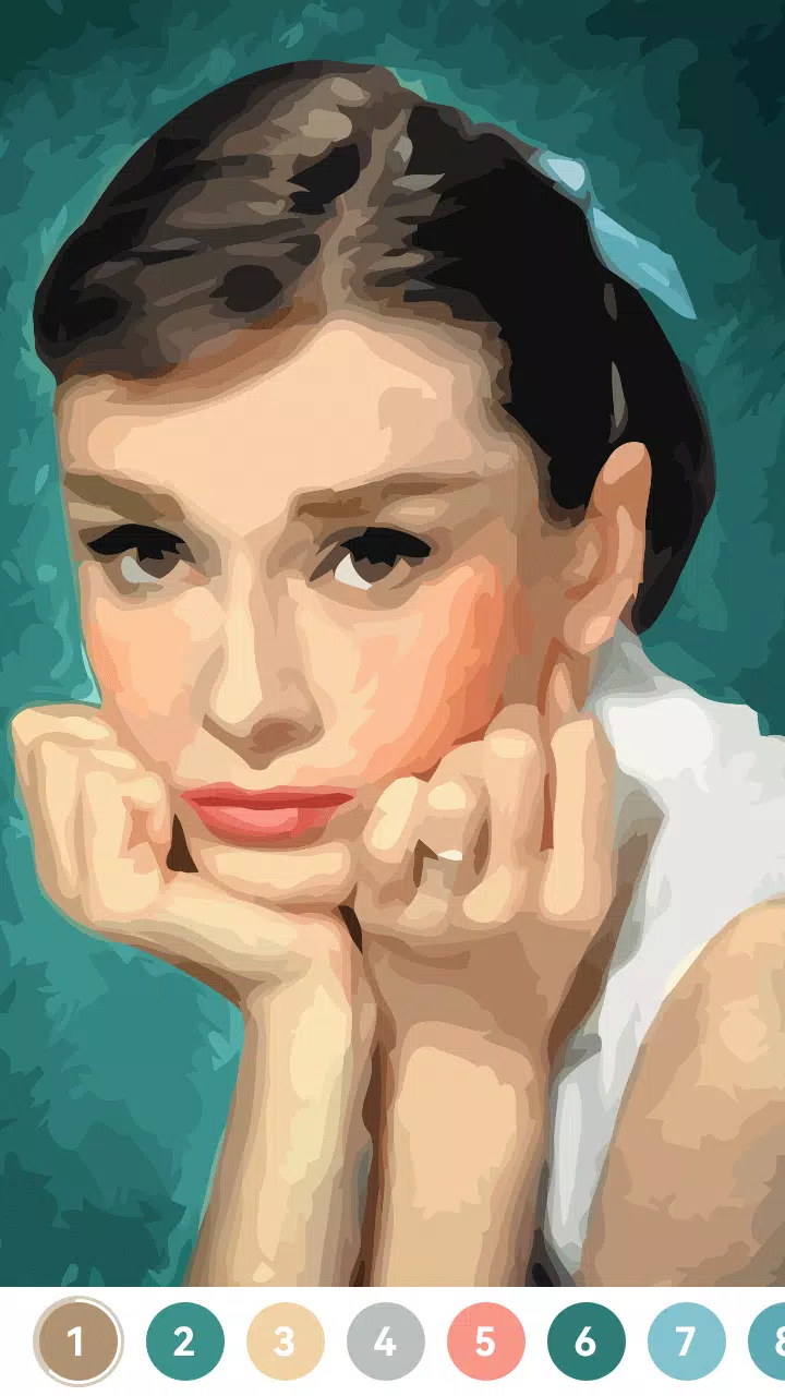 Celebrity Paint by Number Game Captura de tela 1