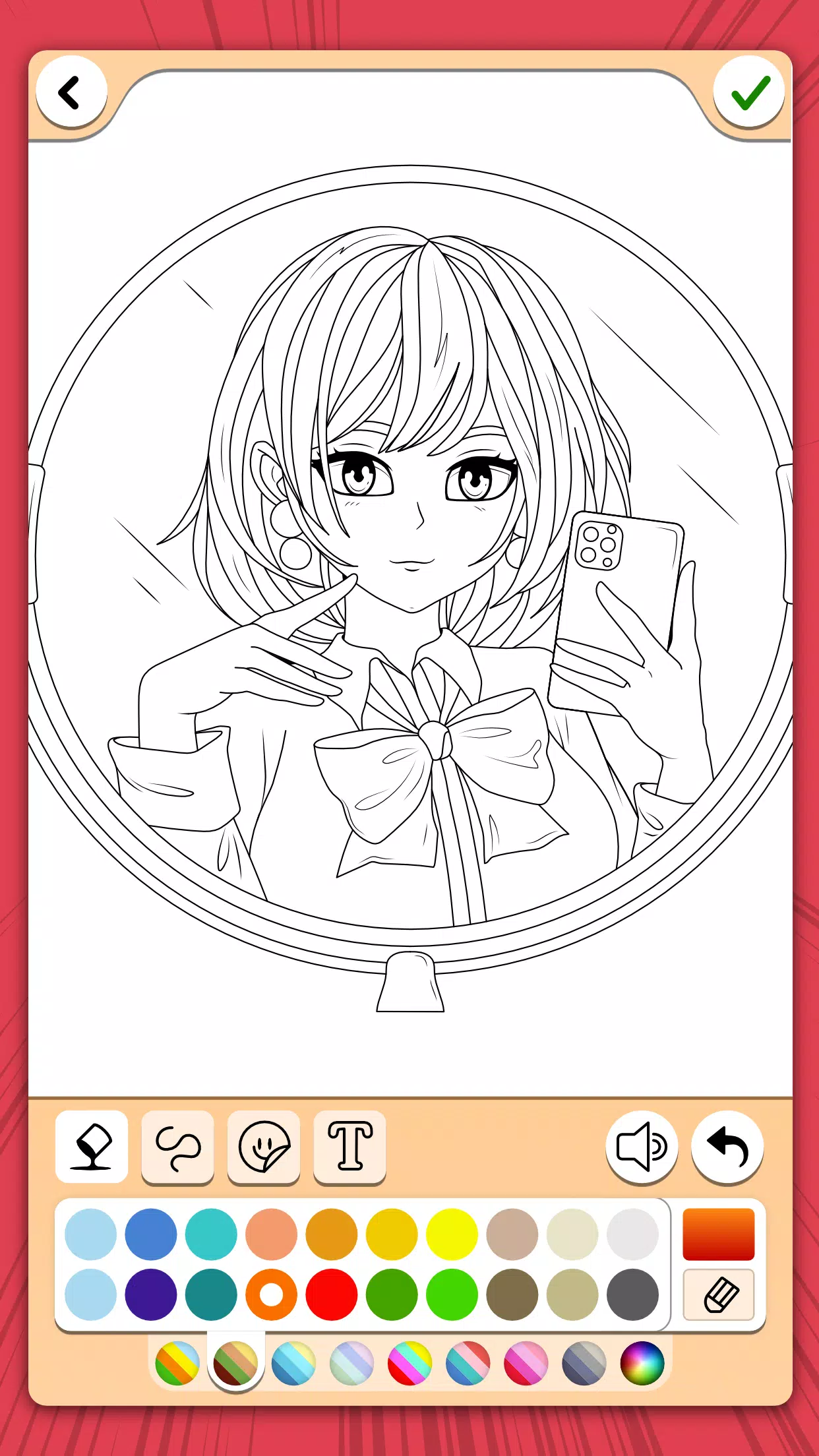 Manga Coloring Book Ekran Görüntüsü 1