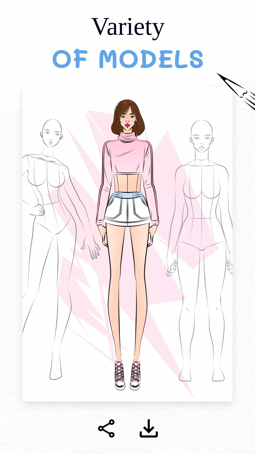 Fashion Illustration ဖန်သားပြင်ဓာတ်ပုံ 2