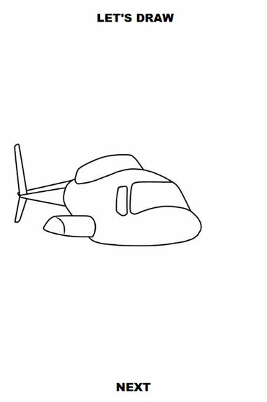 Draw Aircrafts: Helicopter Capture d'écran 2