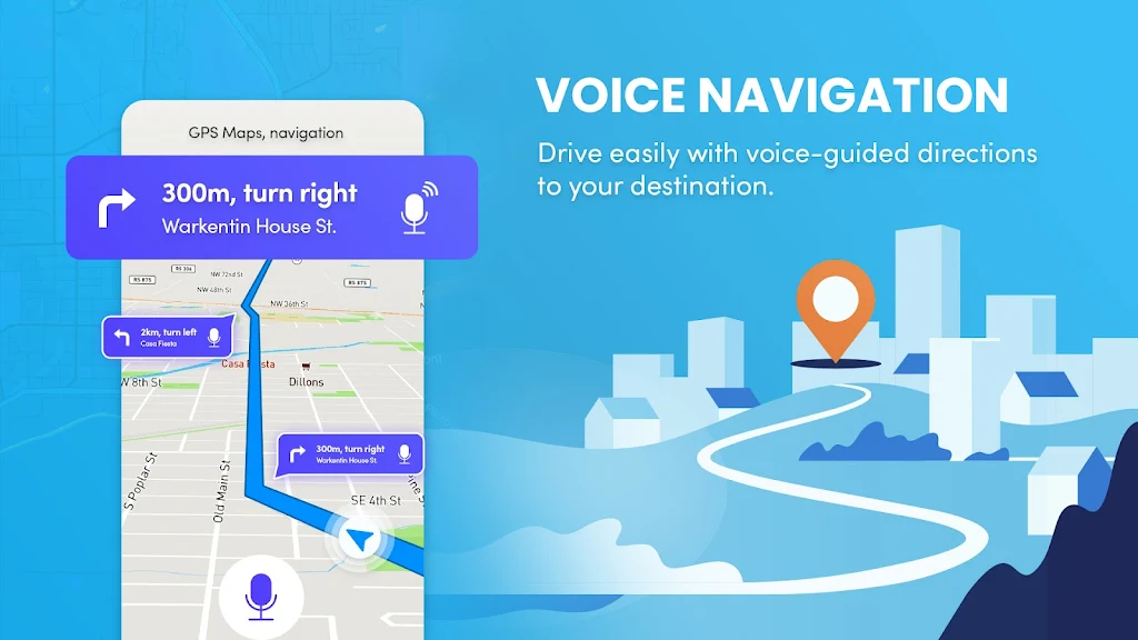 Schermata GPS, Maps & Driving Directions 1