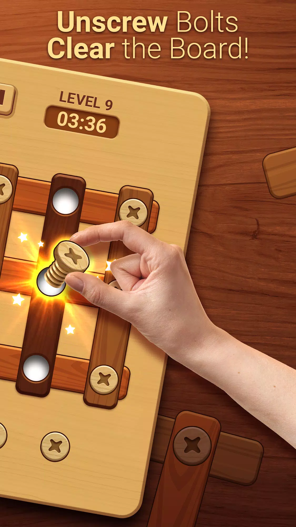 Woodle - Wood Screw Puzzle應用截圖第1張