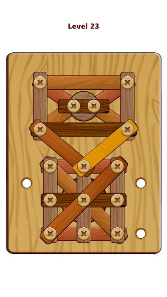 Wood Nuts & Bolts Puzzle Mod應用截圖第1張