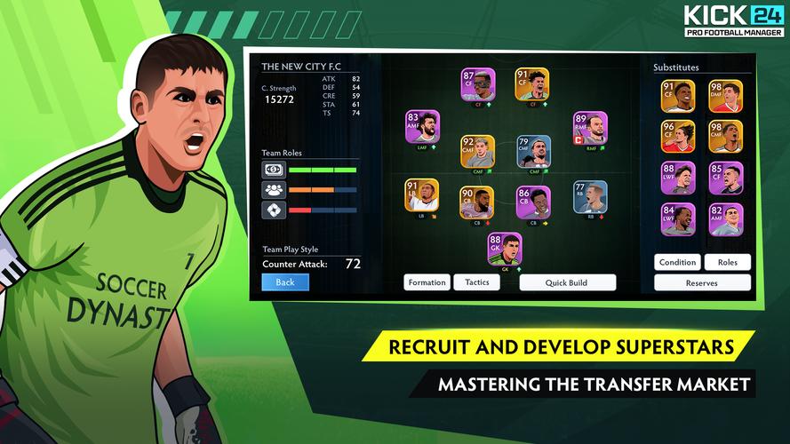 KICK 24: Pro Football Manager应用截图第2张