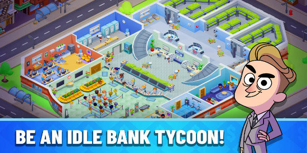 Idle Bank Tycoon: Money Empire Ảnh chụp màn hình 1