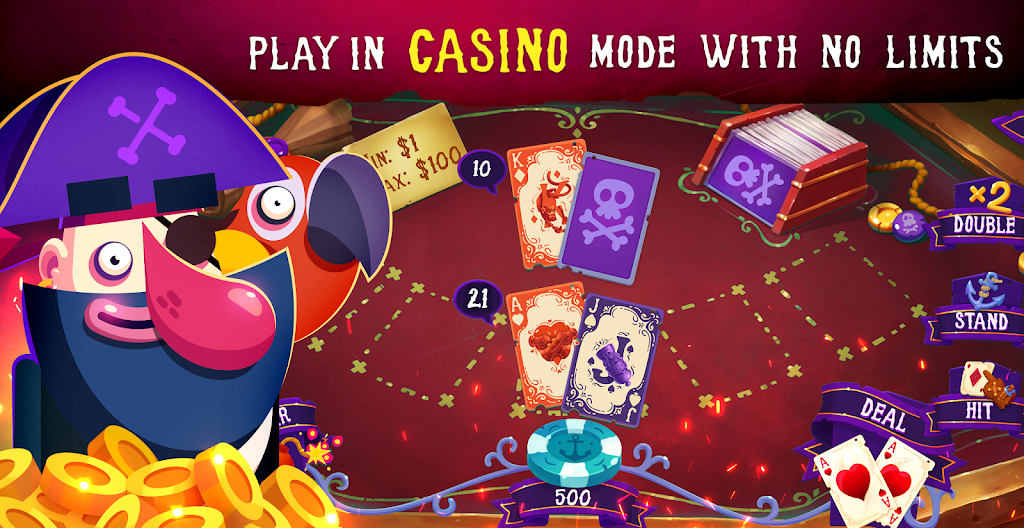 Pirates: Blackjack Free 21 ⚓應用截圖第1張