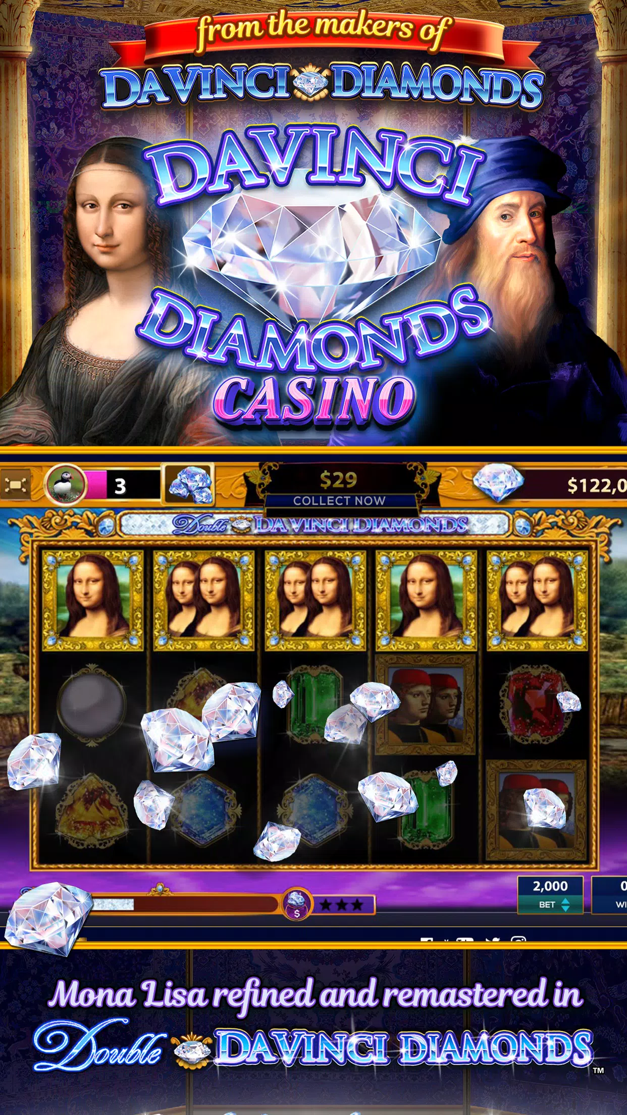 Da Vinci Diamonds Casino應用截圖第0張