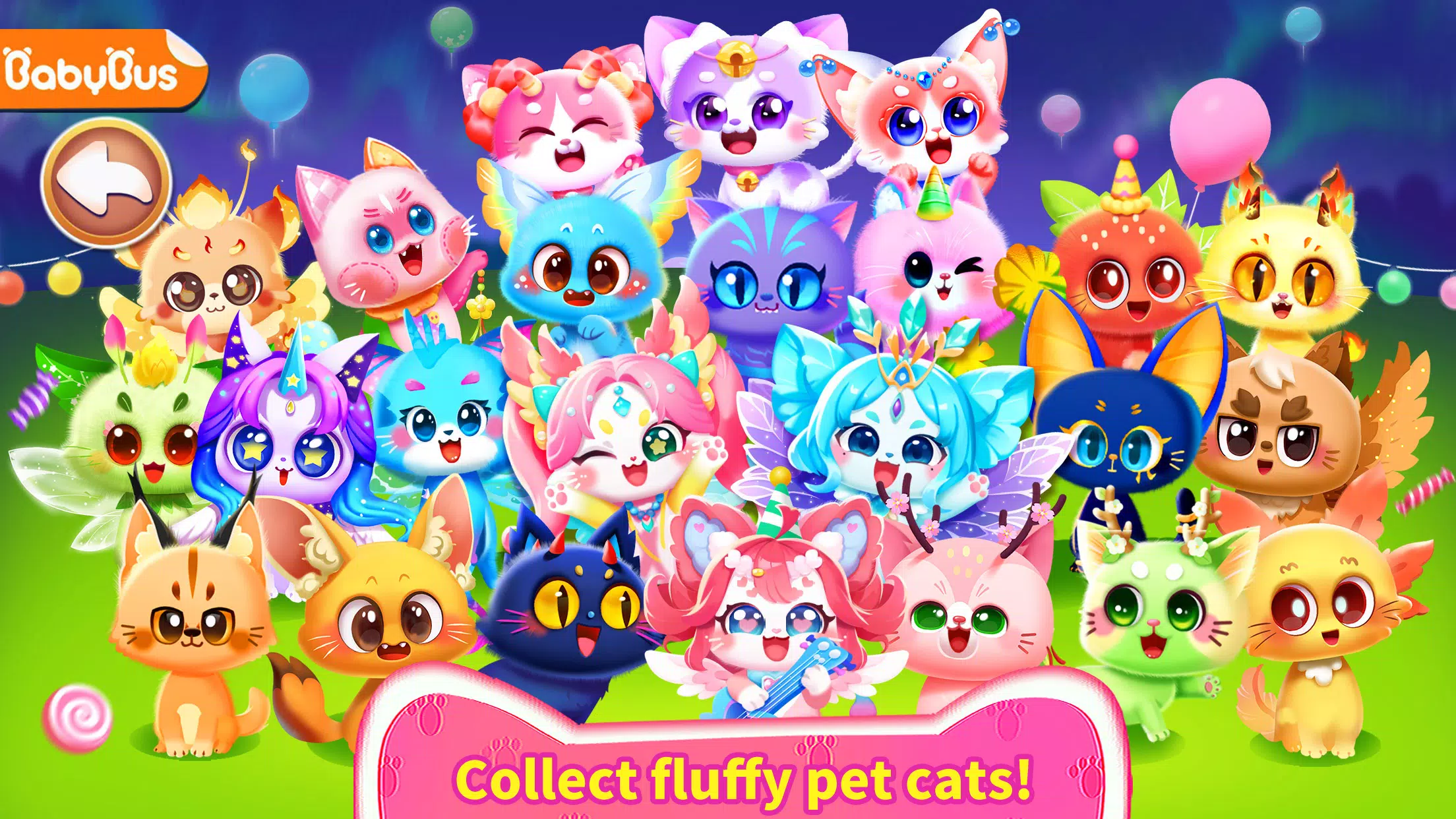 Little Panda's Cat Game Tangkapan skrin 0