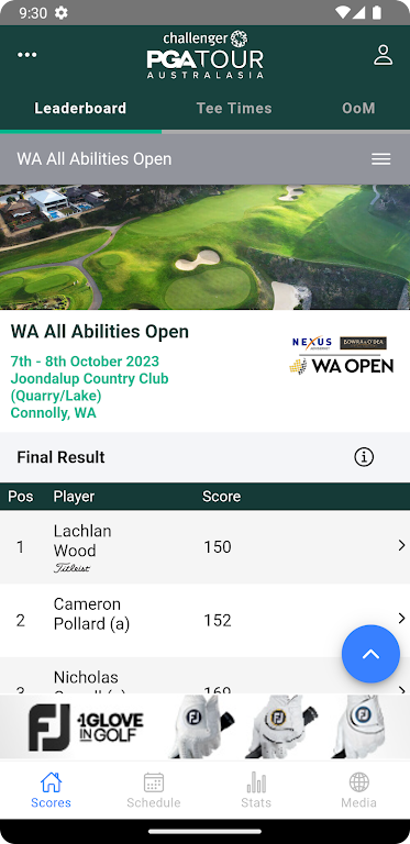 PGA Tour of Australasia Tangkapan skrin 0