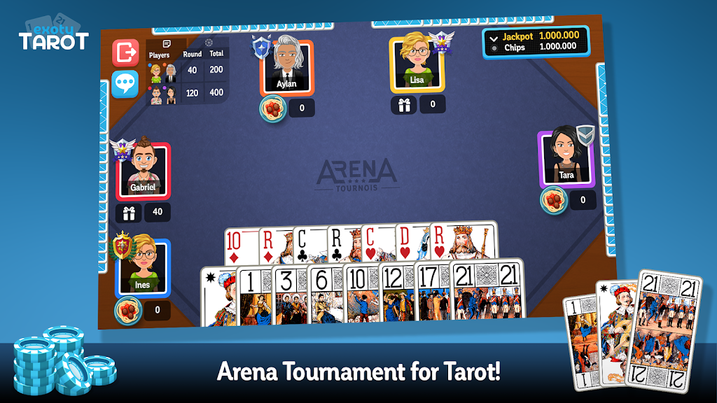 Multiplayer Tarot Game Tangkapan skrin 2