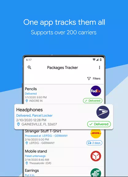 Packages Tracker Schermafbeelding 0