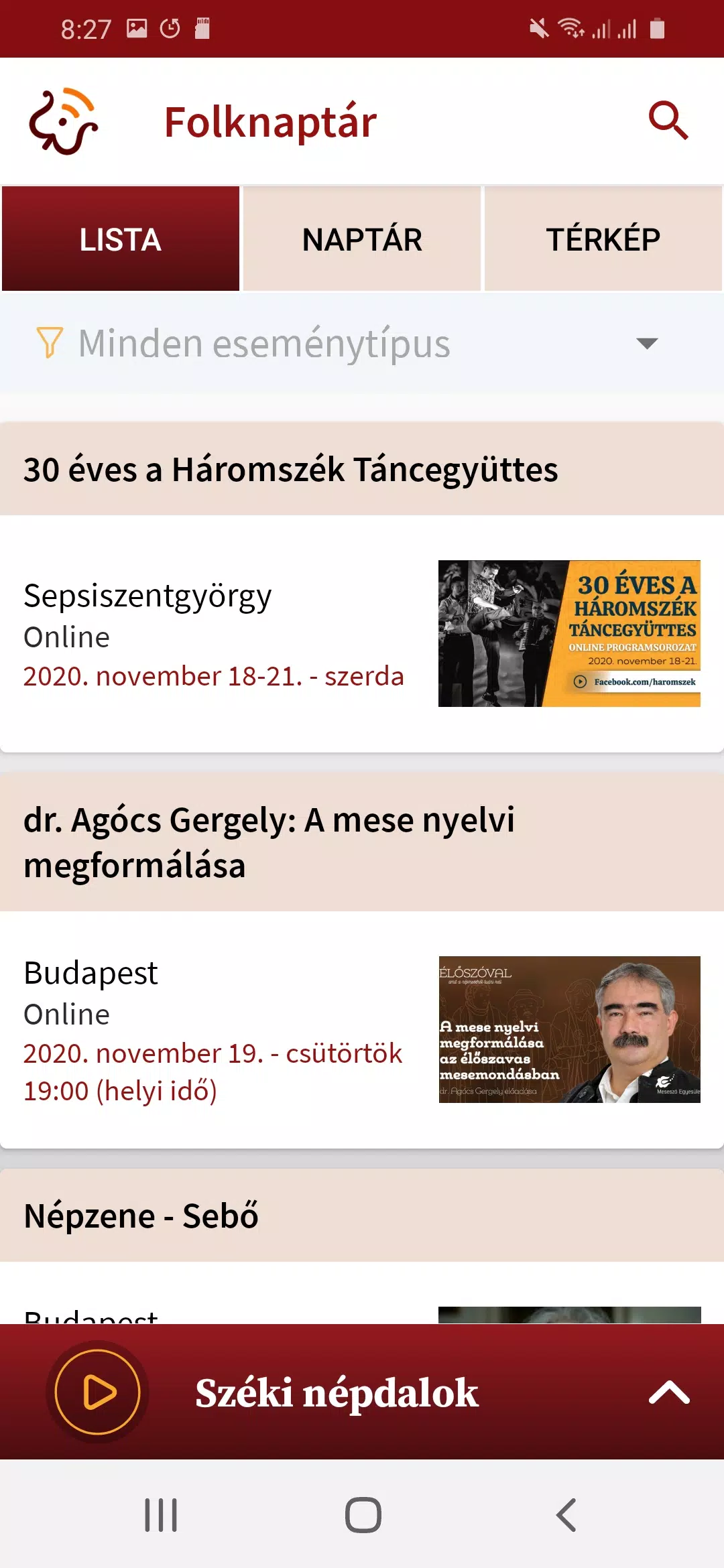 Folkrádió 스크린샷 2