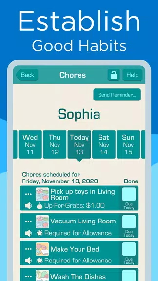 Chores & Allowance Bot ภาพหน้าจอ 3