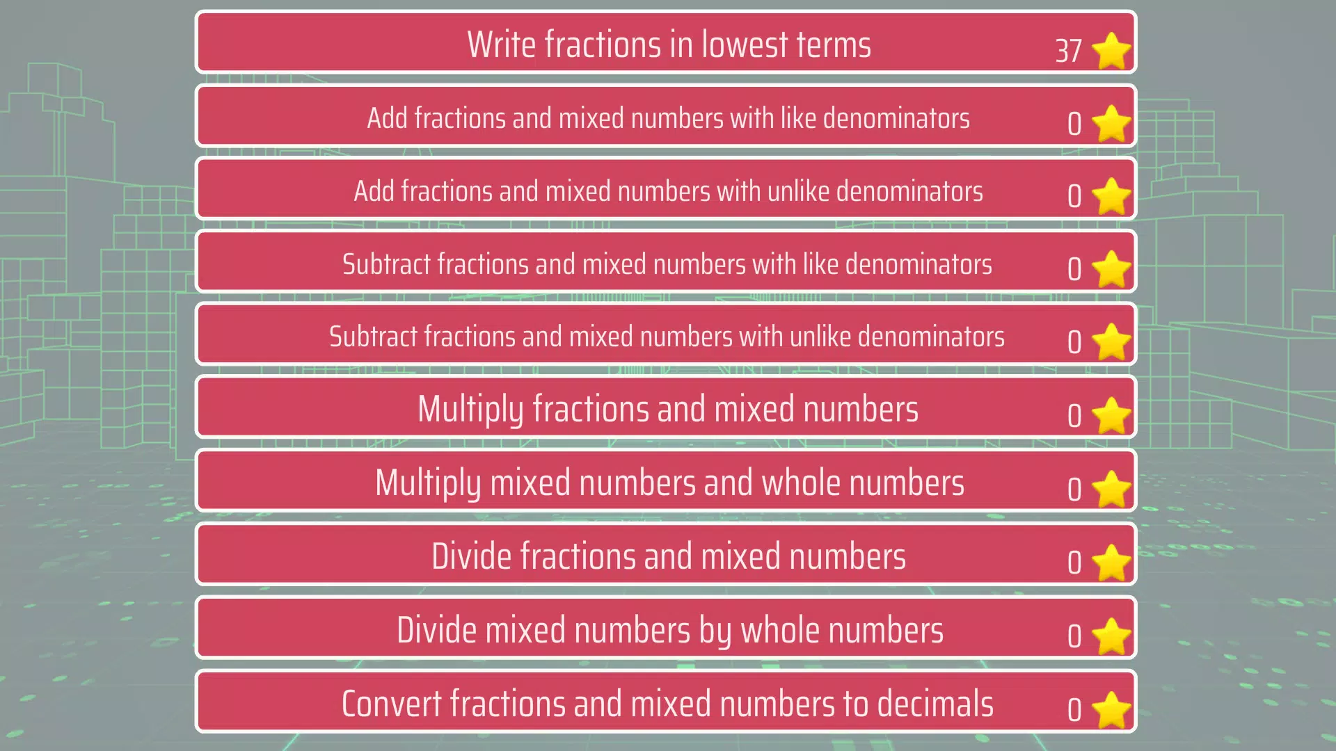 Fractions and mixed numbers ภาพหน้าจอ 0