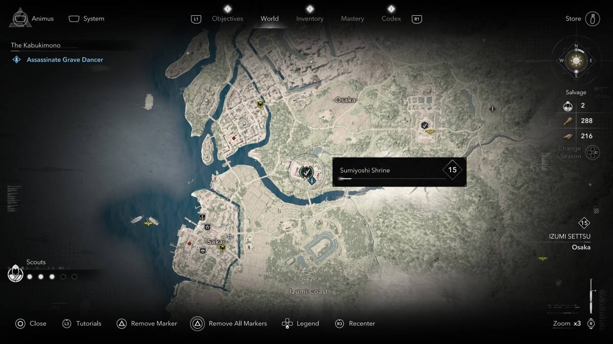 Comment et où trouver tous les membres de Kabukimono dans Assassin's Creed Shadows Dancer