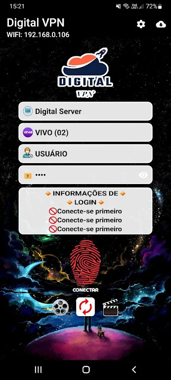 Schermata DigitalVPN 2