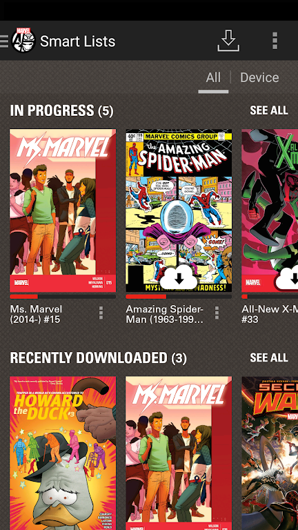 Schermata Marvel Comics 1