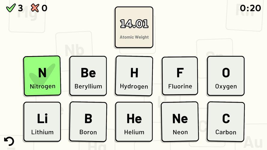 Periodic Table Quiz Ảnh chụp màn hình 1