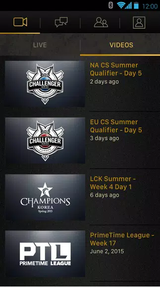 League Chat Captura de pantalla 1