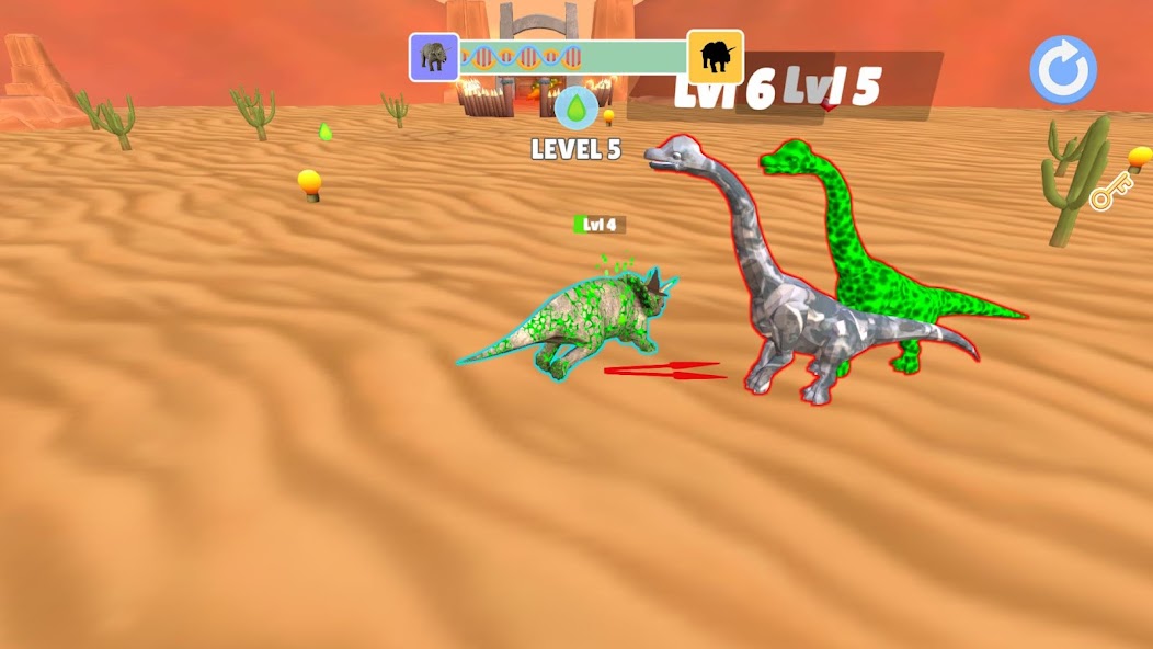 Dino Evolution - Rise & Fight Mod 스크린샷 1
