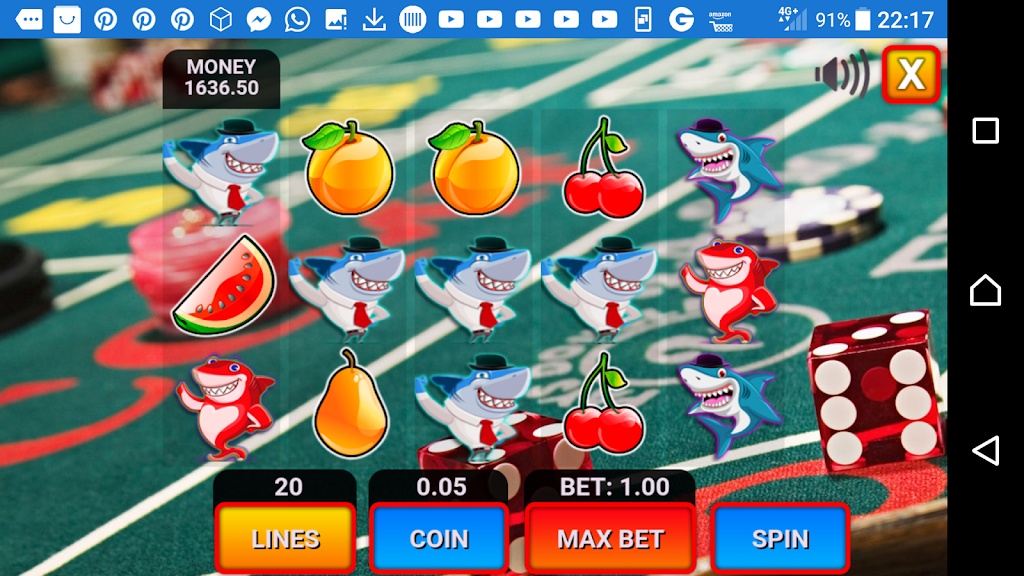 shark fruit casino slots machines Captura de pantalla 2