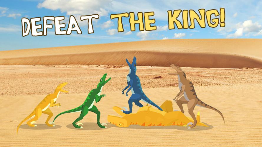 T-Rex Fights Raptors Скриншот 3