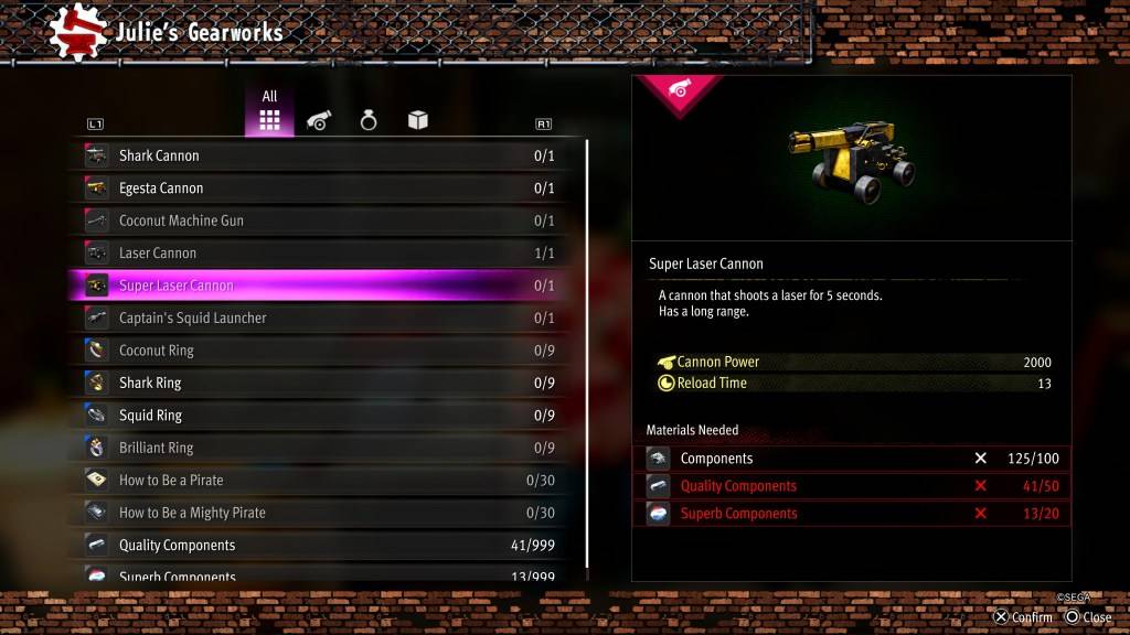 像龍一樣的超級激光大砲升級:夏威夷海盜Yakuza