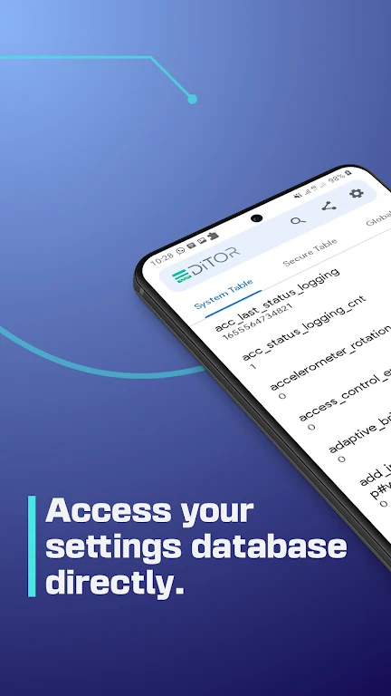 SetEdit: Settings Editor Schermafbeelding 0