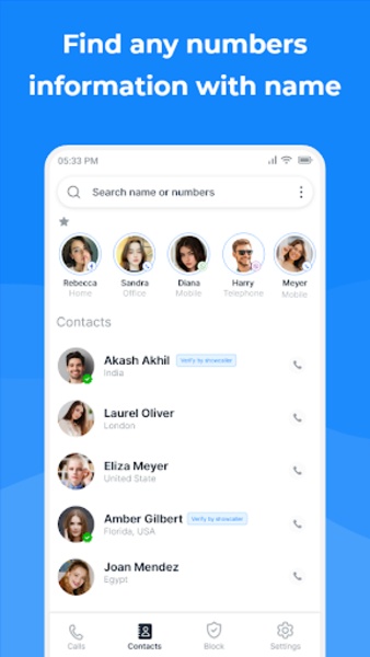 Show Caller ID & Spam Blocker Ảnh chụp màn hình 1
