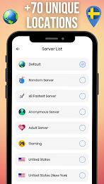 Sweden VPN ภาพหน้าจอ 2