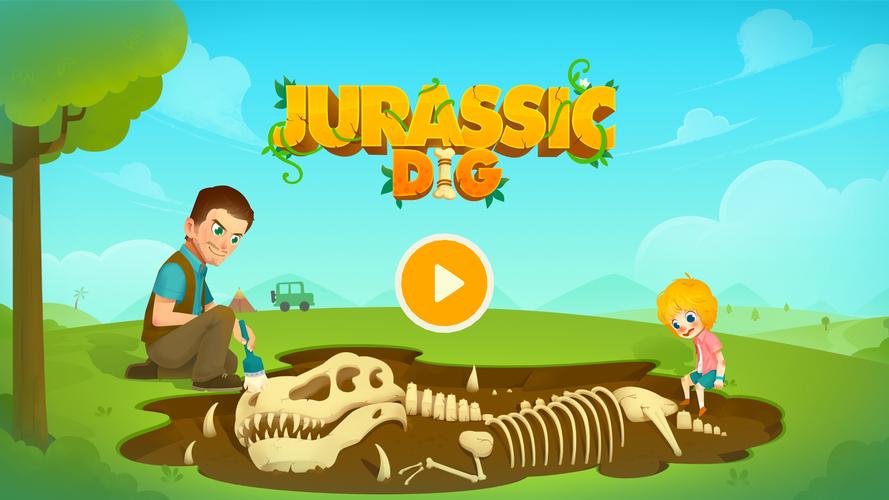 Jurassic Dig: pour les enfants Capture d'écran 0