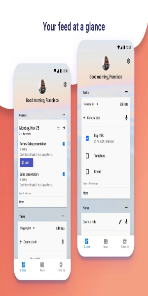 Microsoft Launcher ဖန်သားပြင်ဓာတ်ပုံ 2