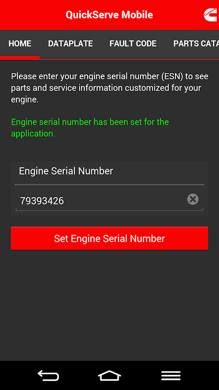 Cummins QuickServe Mobile應用截圖第1張