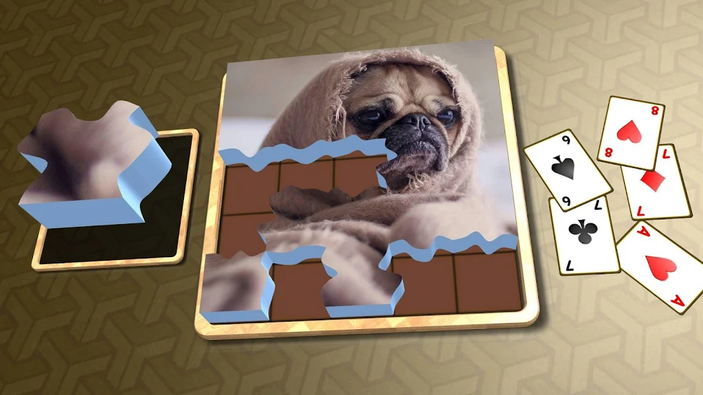 Jigsaw Solitaire - Dogs应用截图第2张